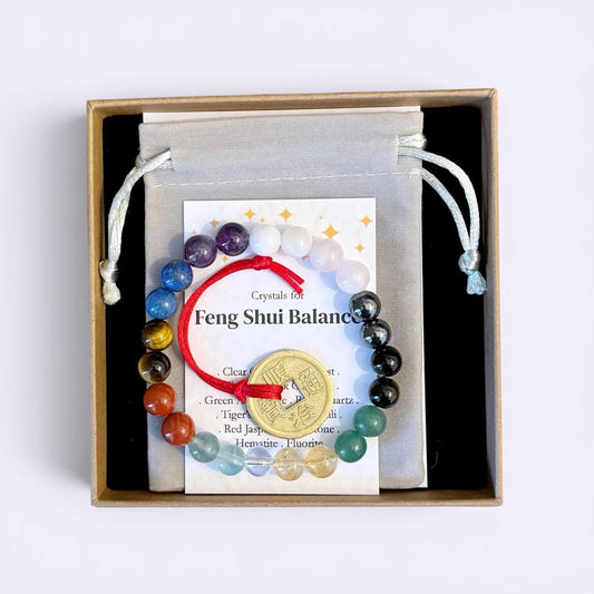 Feng Shui Crystal Bracelet Balance and Prosperity Gift