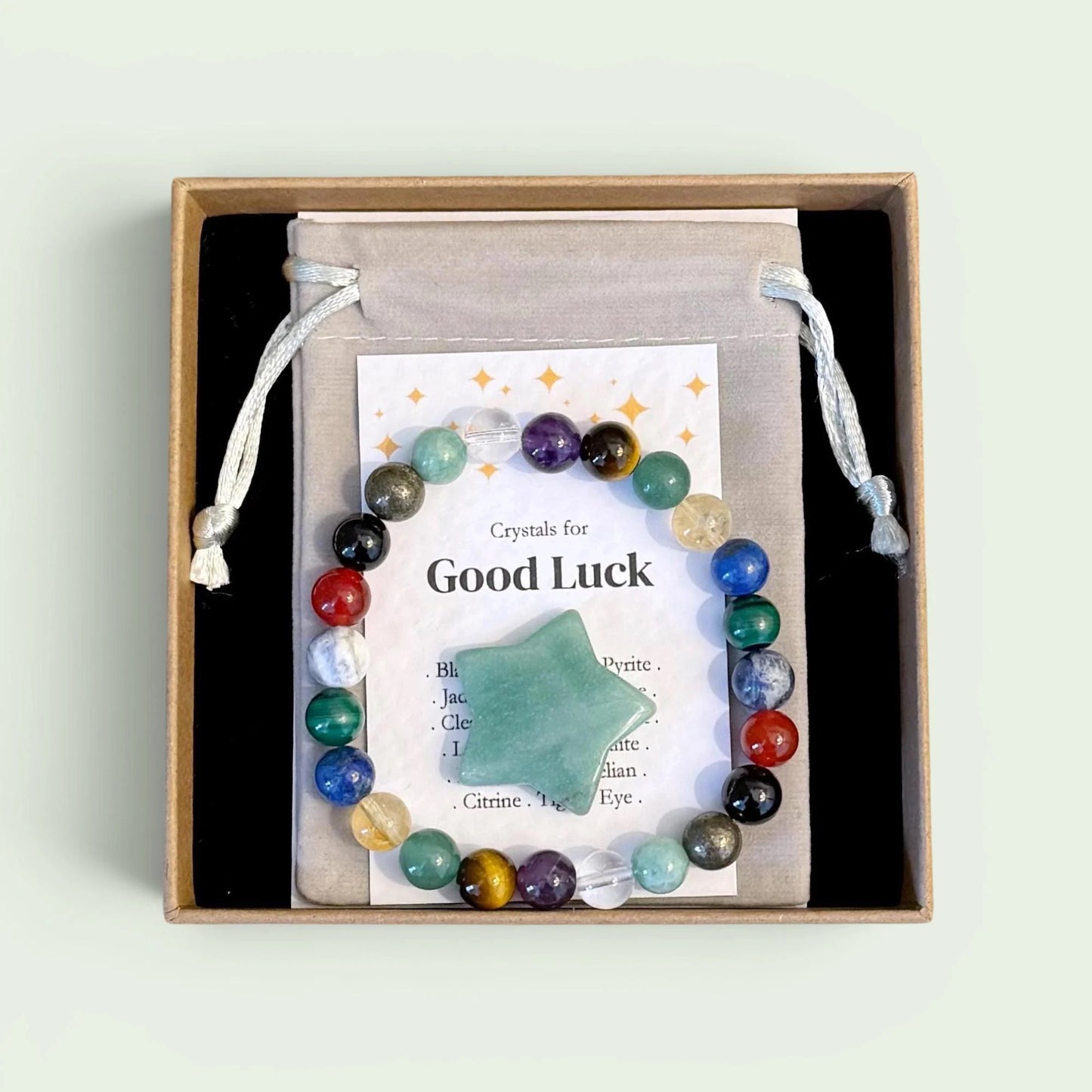 Good Luck Crystal Bracelet Wishing You Luck Keepsake