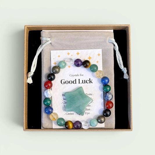 Good Luck Crystal Bracelet Wishing You Luck Keepsake
