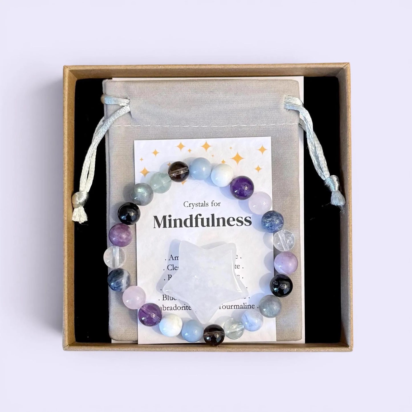 Mindfulness Crystal Bracelet Self Care Gift