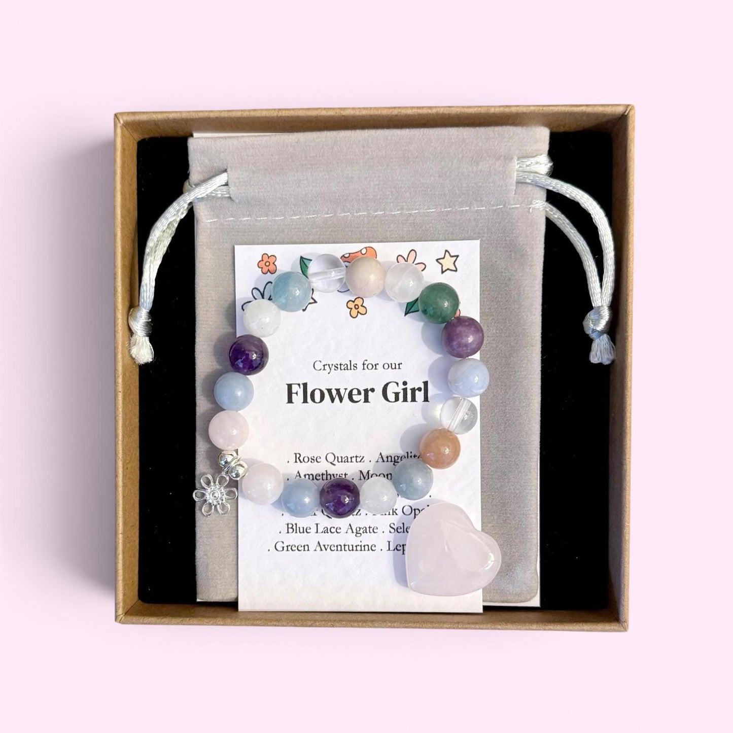Flower Girl Bracelet, Flower Girl Jewellery, Flower Girl Gift, Flower Girl Proposal, Flower Charm Bracelet, Personalised Flower Girl Gift