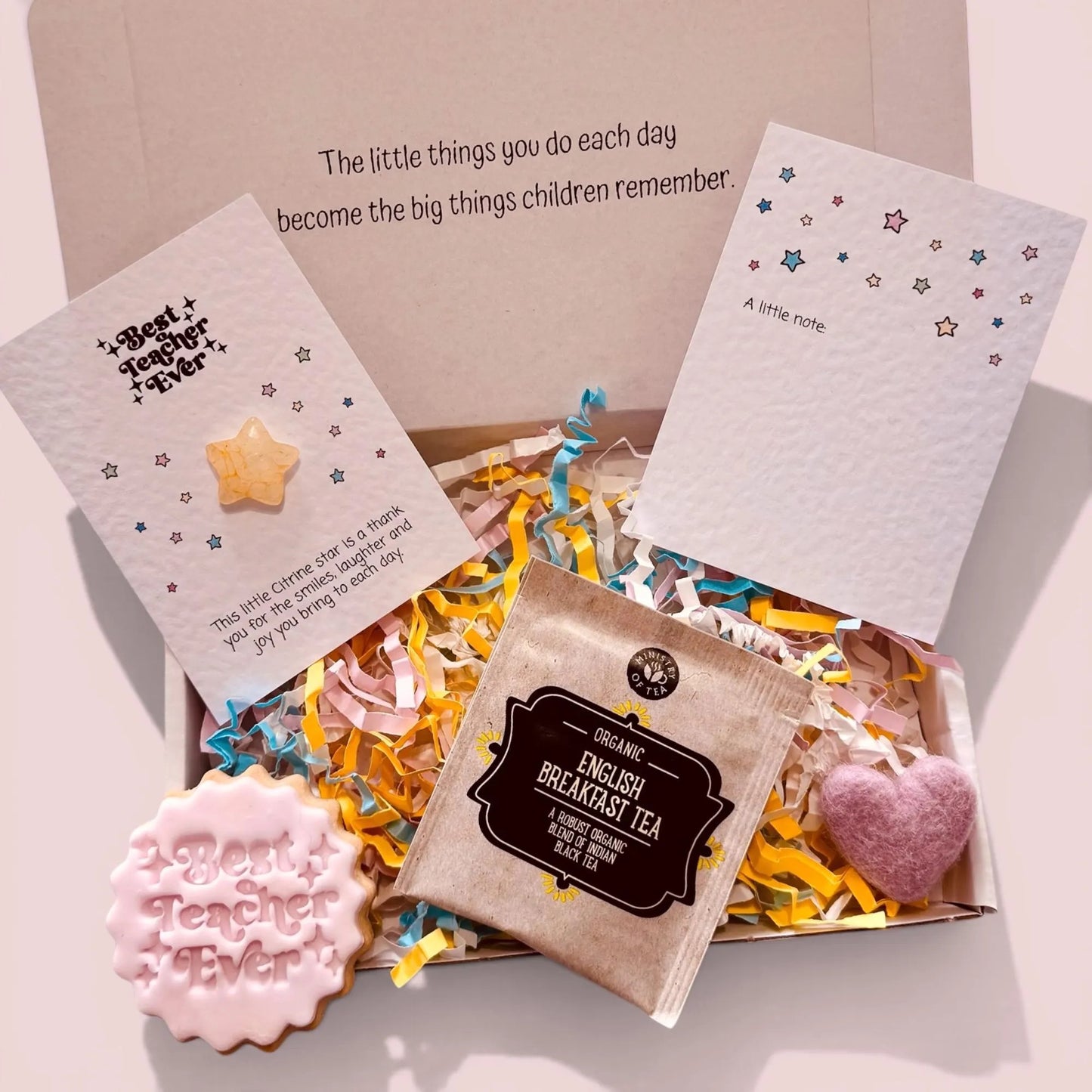 Best Teacher Ever Gift Box, Personalised Teacher Thank You Gift, End of Term Keepsake
