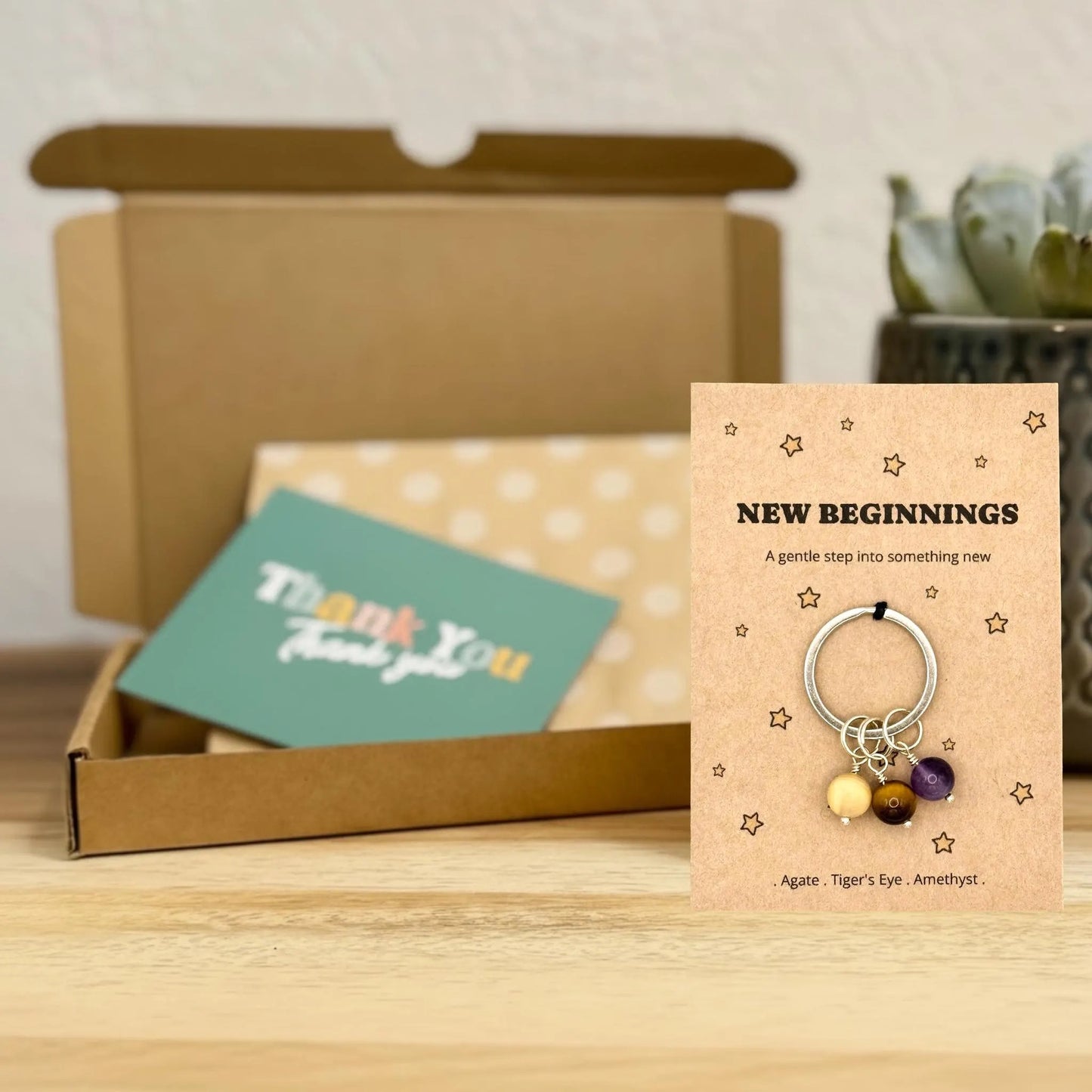 New Beginnings Keyring Gift, Leaving Gift, New Job Gift, Good Luck Gift, New Chapter Keepsake