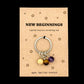 New Beginnings Keyring Gift, Leaving Gift, New Job Gift, Good Luck Gift, New Chapter Keepsake