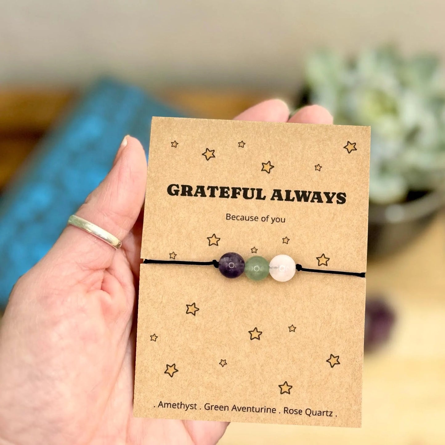 Personalised Thank You Bracelet Card, Appreciation Gift, Teacher Gift, Friend Gift, Thank You Jewellery