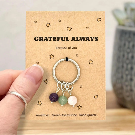 Thank You Teacher Keyring, Personalised Appreciation Gift, Teacher or TA Keepsake, Grateful For Your Support Gift, Letterbox Gift
