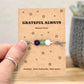 Personalised Thank You Wish Bracelet, Grateful Always Crystal Appreciation Gift, Coach Trainer Teacher Mentor Keepsake