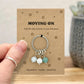 Moving On Keyring, Personalised Keepsake Gift, Breakup Support, Bereavement or Career Change Gift, Letterbox Gift