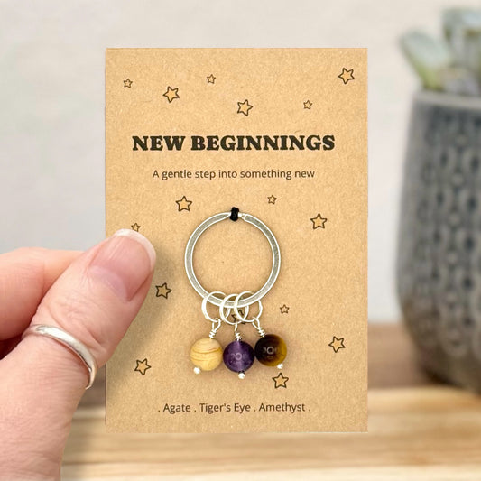 New Beginnings Keyring – New Job or Leaving Gift