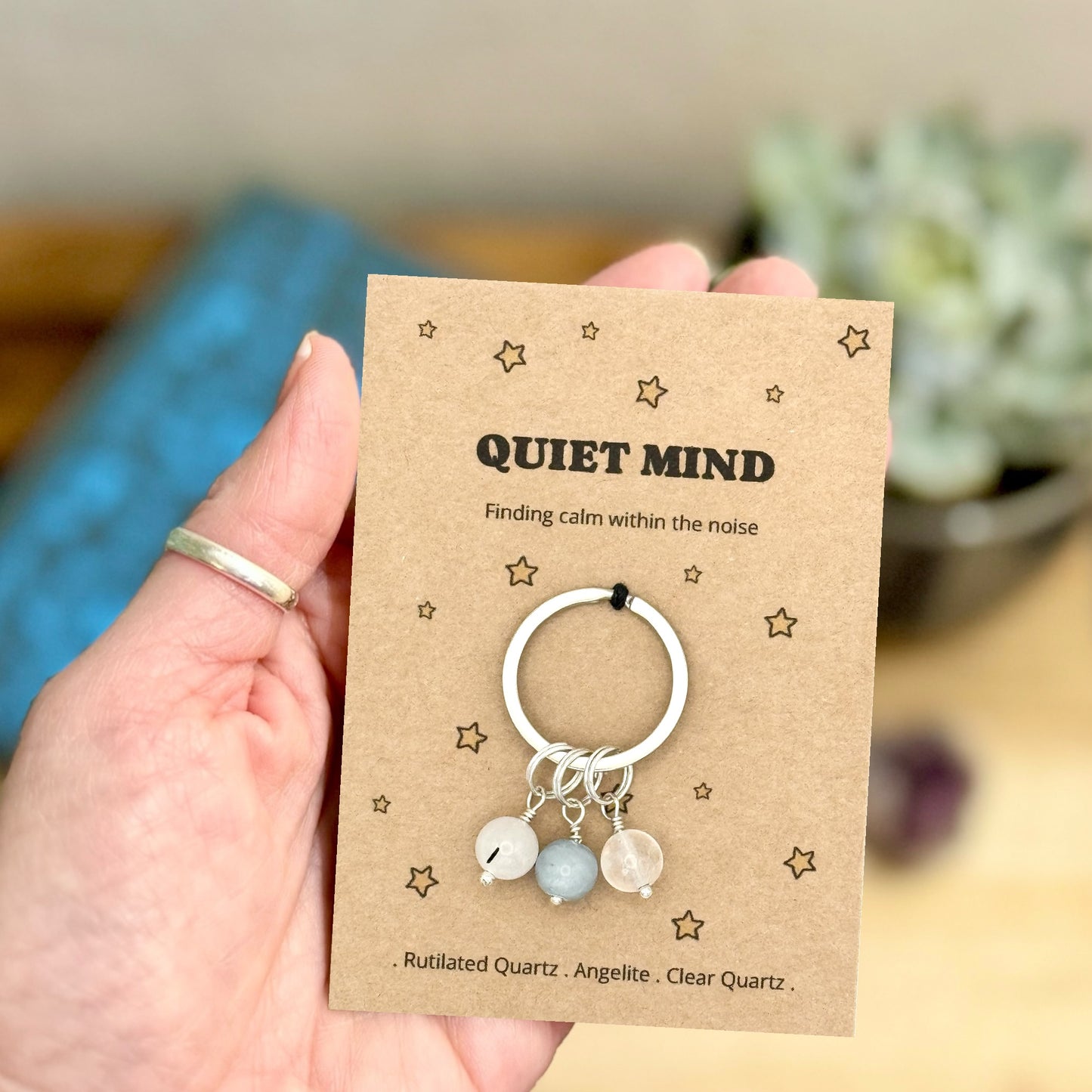 Quiet Mind Keyring – Calm Support & Exam Gift