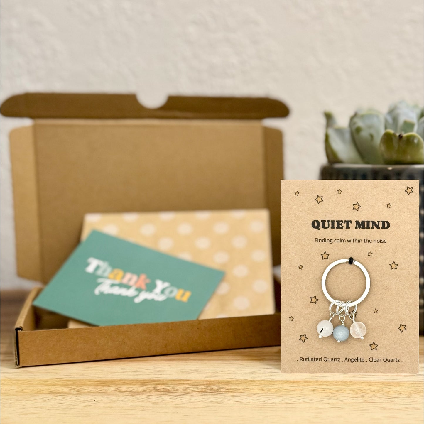 Quiet Mind Keyring – Calm Support & Exam Gift