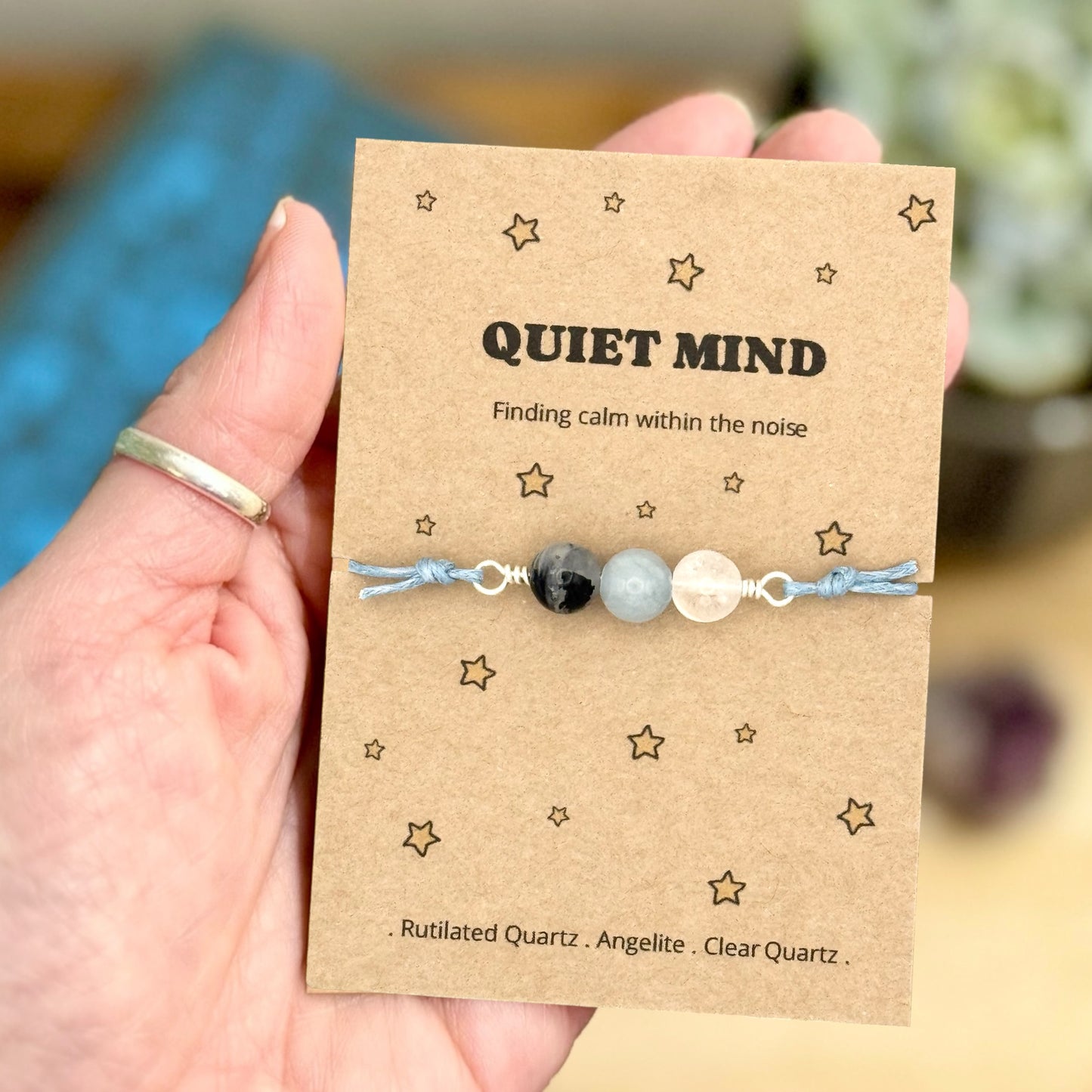 Mindfulness Wish Bracelet – Quiet Mind & Focus Gift