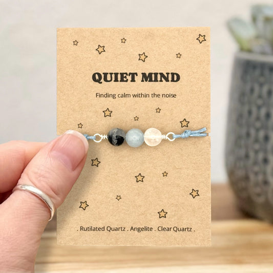Mindfulness Wish Bracelet – Quiet Mind & Focus Gift