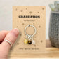 Graduation Keyring Gift, Class of 2026 Gift, Graduate Keepsake, University Graduation Gift, New Chapter Gift