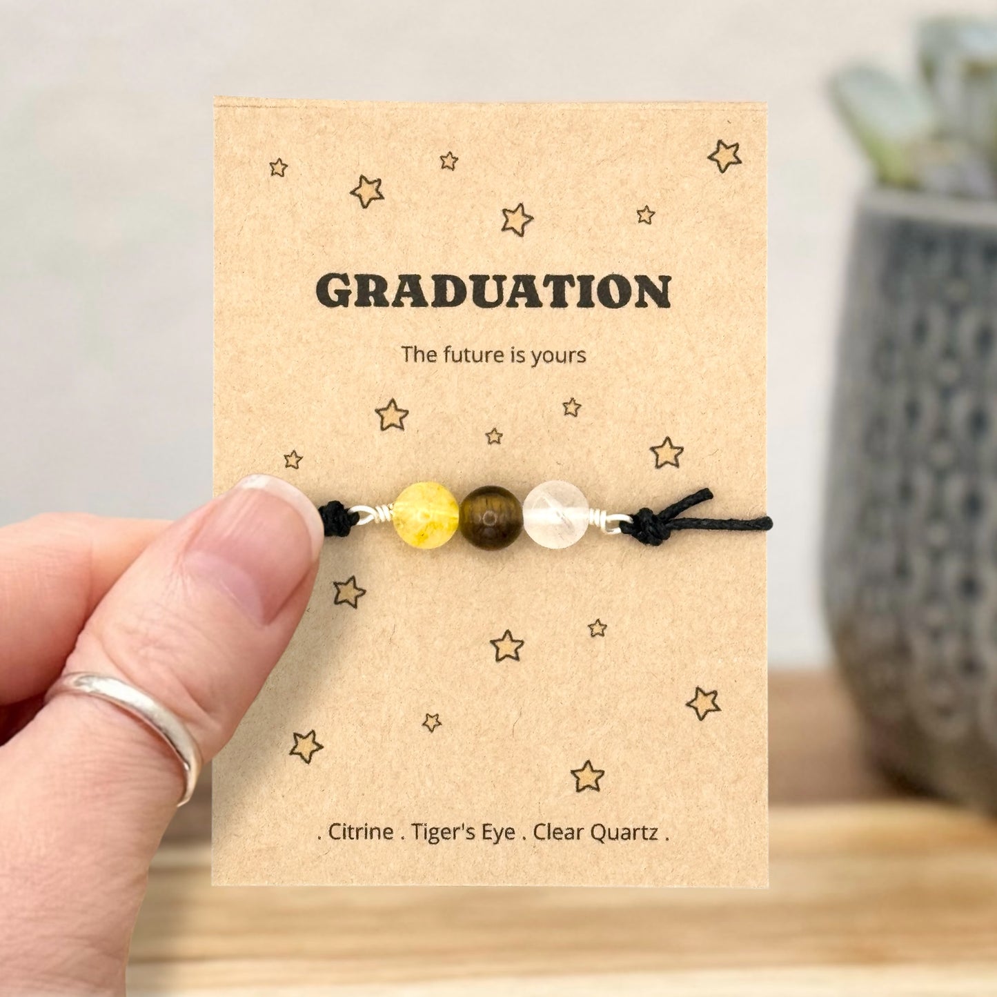Class of 2026 Graduation Wish Bracelet, Personalised Graduation Gift, School Leaver University Keepsake Jewellery