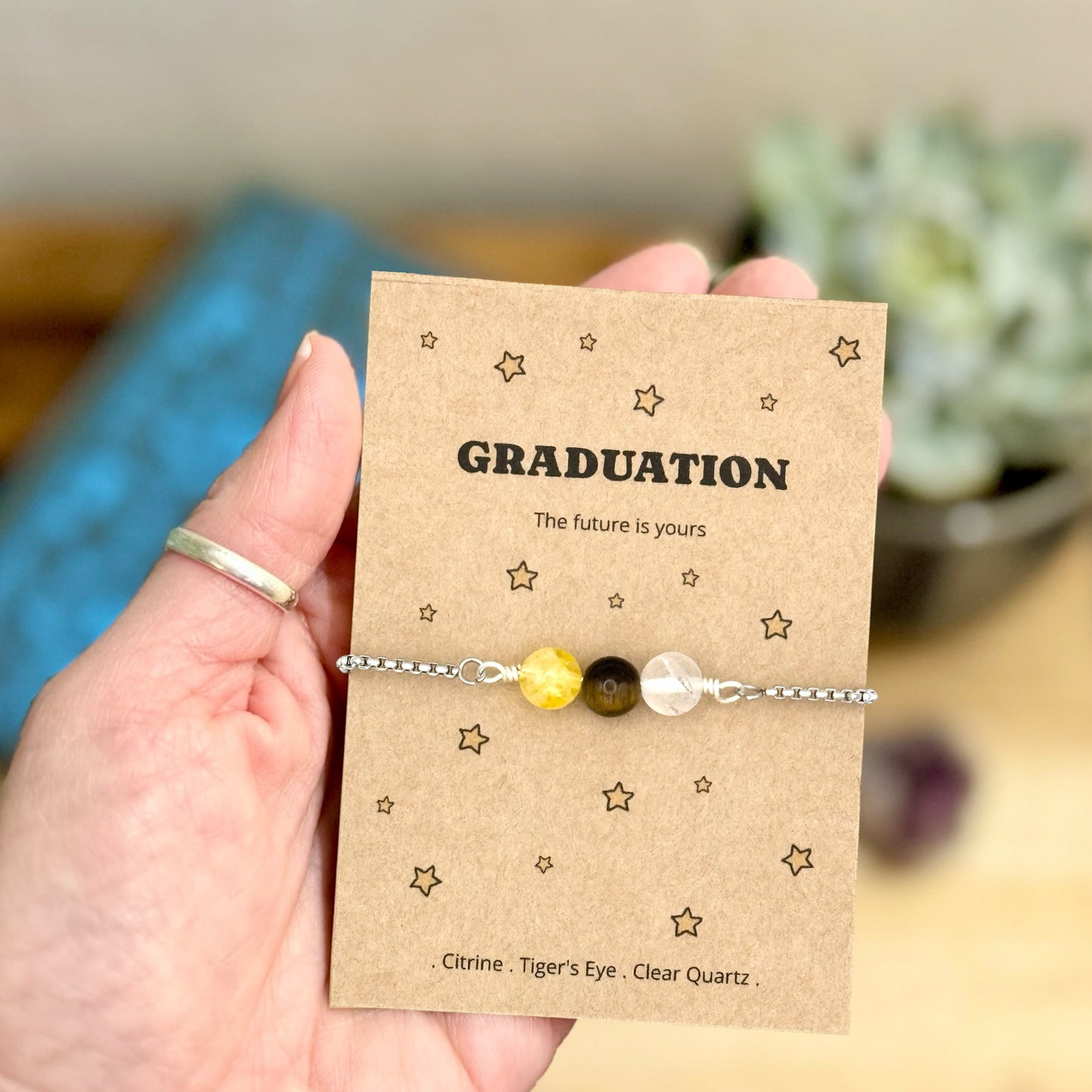 Class of 2026 Graduation Wish Bracelet, Personalised Graduation Gift, School Leaver University Keepsake Jewellery