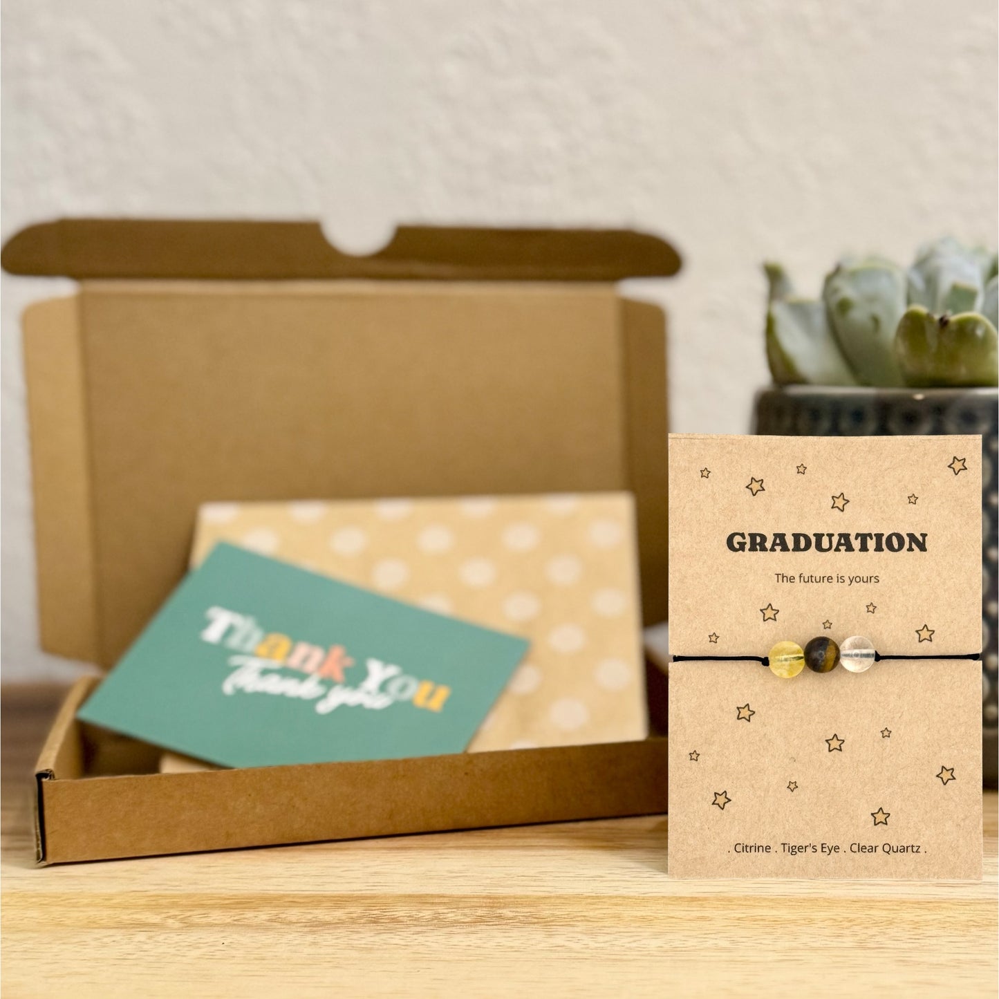 Personalised Graduation Bracelet Congratulations Gift UK