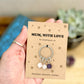 Personalised Mum With Love Crystal Keyring, Mother's Day Gift, Birthday Gift for Mum, Letterbox Gift For Mum
