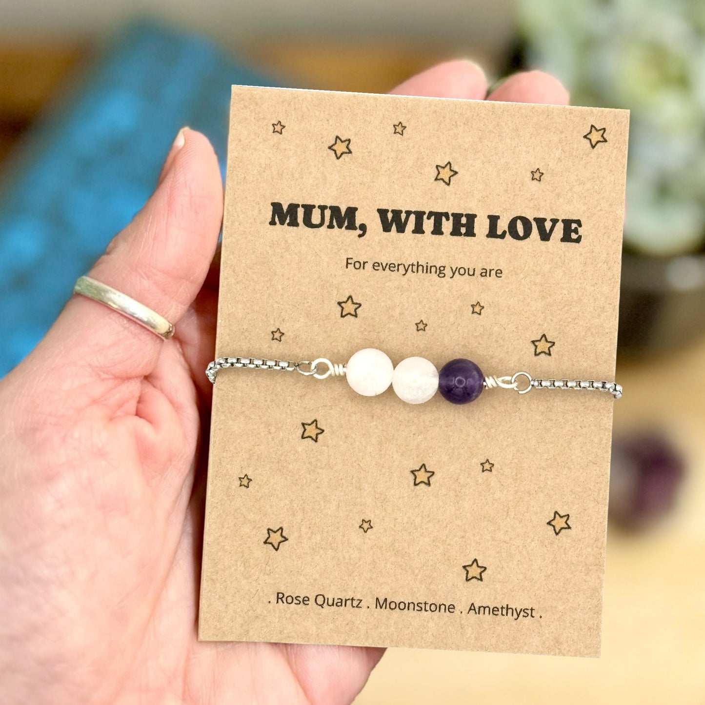 Personalised Mum Bracelet – Mum Birthday Gift Personalised Bracelet for Mum