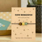 Personalised New Horizons Wish Bracelet Card, New Job Gift, Retirement Keepsake, New Chapter Jewellery, Letterbox Gift