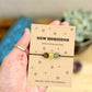 Personalised New Horizons Wish Bracelet Card, New Job Gift, Retirement Keepsake, New Chapter Jewellery, Letterbox Gift