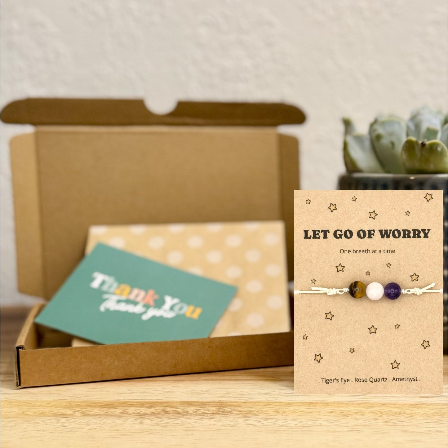 Let Go of Worry Wish Bracelet – Mindfulness Anxiety Gift