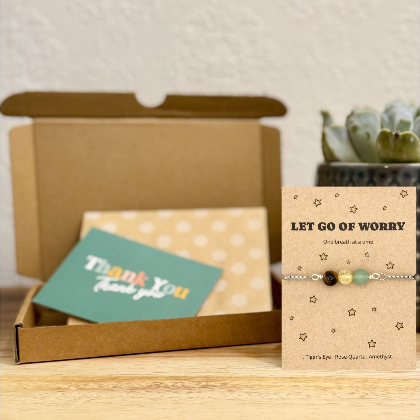 Let Go of Worry Wish Bracelet – Mindfulness Anxiety Gift