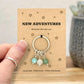 New Adventures Keyring Gift, New Chapter Gift, Leaving Gift, New Job Gift, Life Change Keepsake