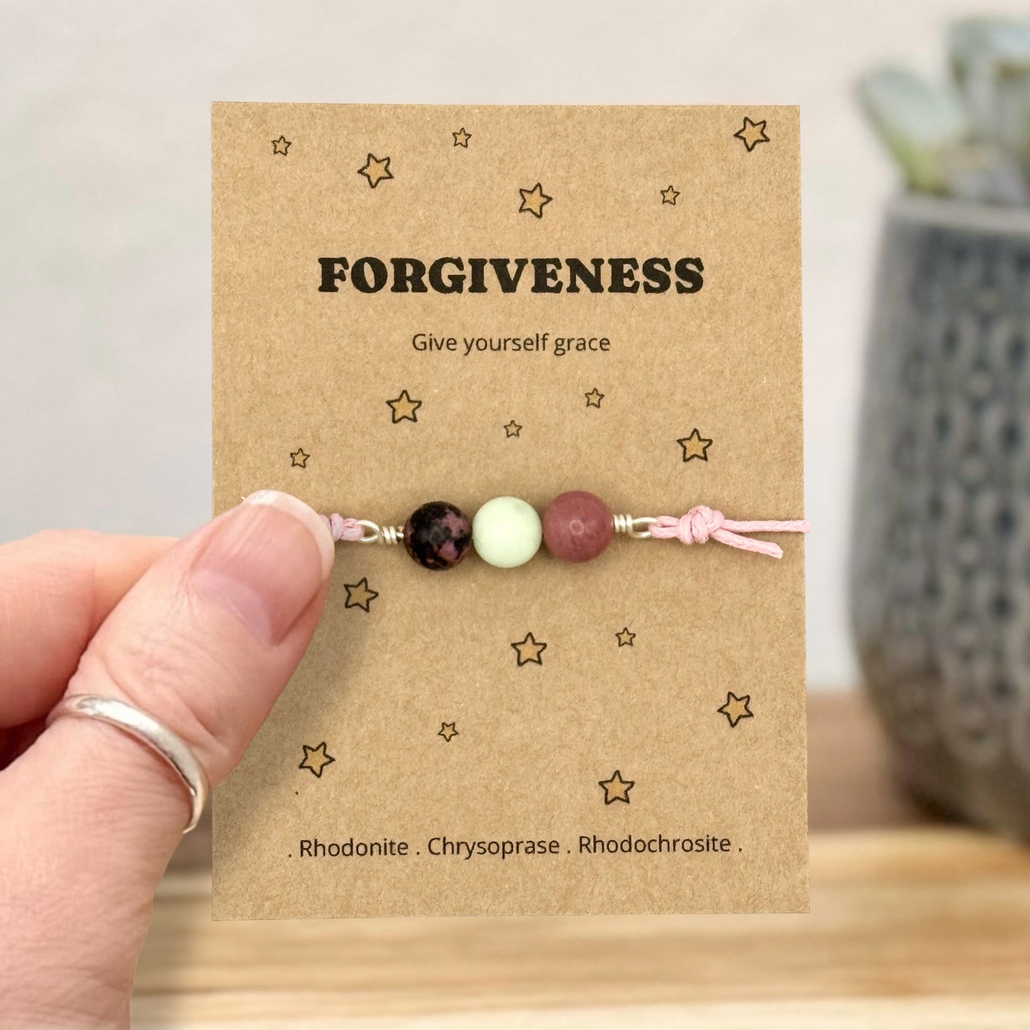 Be Kind to Yourself Bracelet, Self Forgiveness Gift, Letting Go Jewellery, Moving On Keepsake for Her