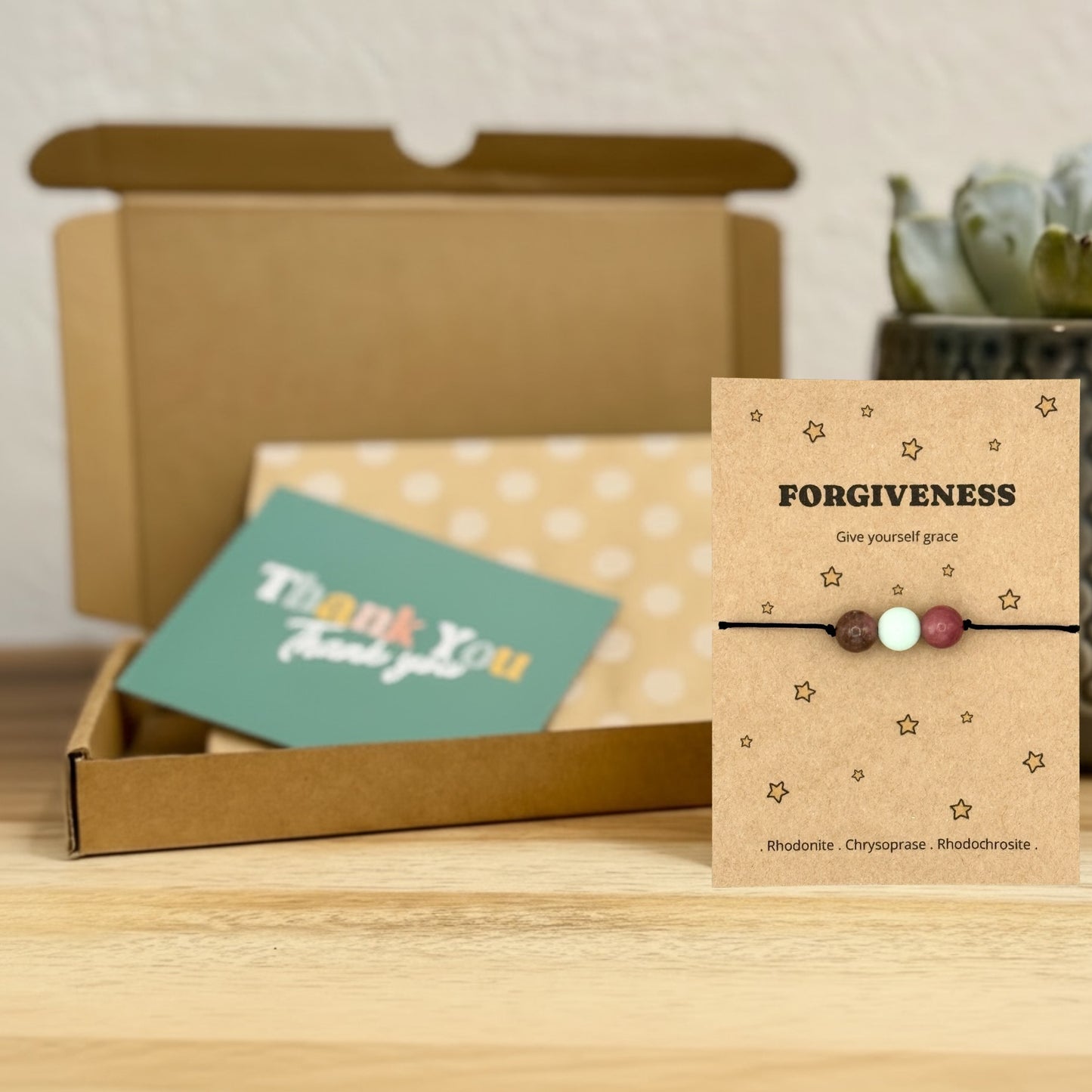Forgive Yourself Bracelet, Moving On Gift for Her, Encouragement Bracelet, Letting Go Crystal Jewellery, Fresh Start Keepsake
