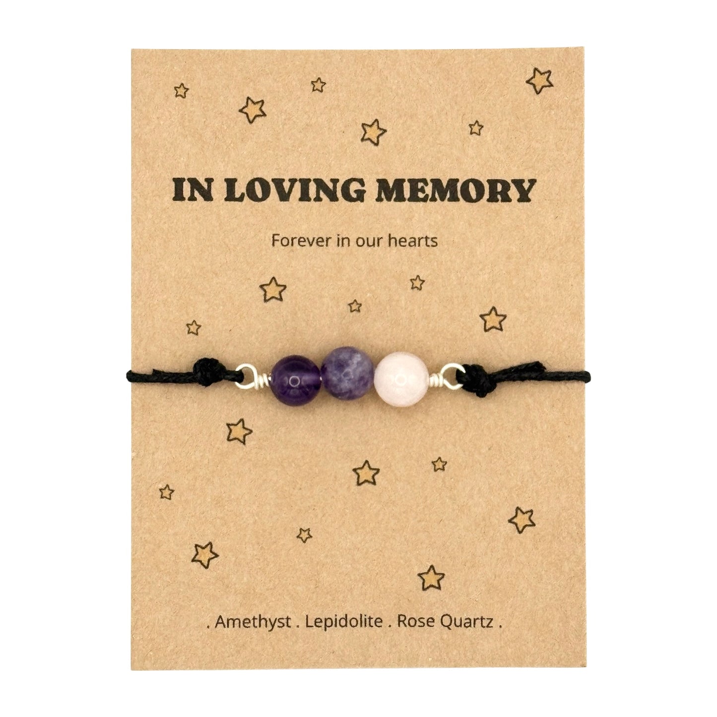 Personalised In Loving Memory Bracelet, Sympathy Gift, Memorial Keepsake, Remembrance Jewellery