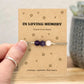 Personalised In Loving Memory Bracelet, Sympathy Gift, Memorial Keepsake, Remembrance Jewellery