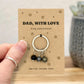 Dad With Love Crystal Keyring | Meaningful Gift for Dad