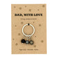 Dad With Love Crystal Keyring | Meaningful Gift for Dad