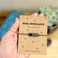 Dad Bracelet Gift, Father’s Day Gift for Dad, Men’s Bracelet, Dad Birthday Gift, Keepsake Card, Personalised Gift for Him