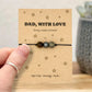Dad Bracelet Gift, Father’s Day Gift for Dad, Men’s Bracelet, Dad Birthday Gift, Keepsake Card, Personalised Gift for Him