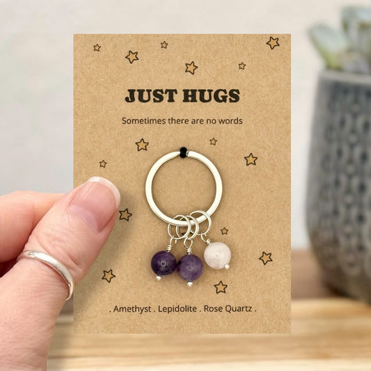 Personalised Pocket Hug Keyring – Thinking Of You Gift