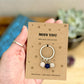Miss You Gift For Her, Long Distance Friendship Present, I Will Miss You Initial Charm Keyring, Friend Missing You Gift