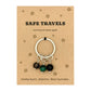 Safe Travel Gift, Personalised Keyring, Travel Protection Keepsake, Gap Year Gift, New Driver Gift, Flight Attendant Present