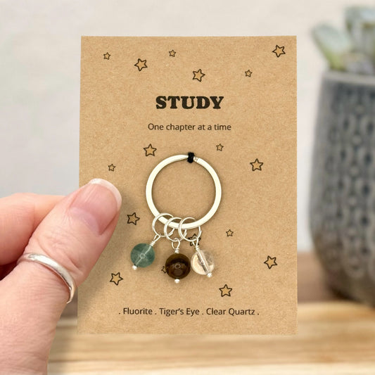 Good Luck Study Keyring Gift, Exam Revision Gift, Driving Test Gift, Student Motivation Keepsake