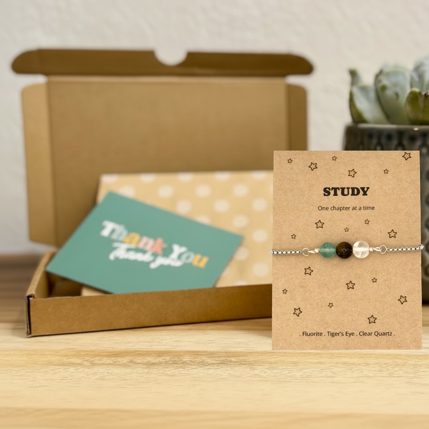 Study Motivation Bracelet Gift, Exam Revision Gift, University Student Gift, Focus and Concentration Keepsake