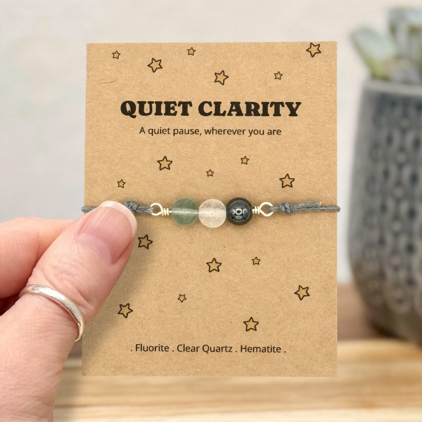 Quiet Clarity Crystal Bracelet – Thinking of You & University Gift