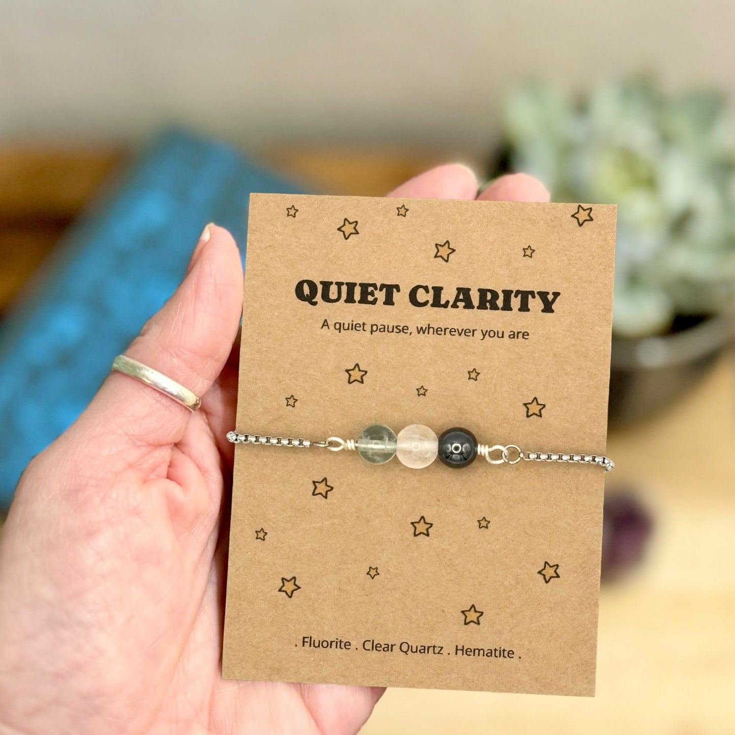 Quiet Clarity Crystal Bracelet – Thinking of You & University Gift