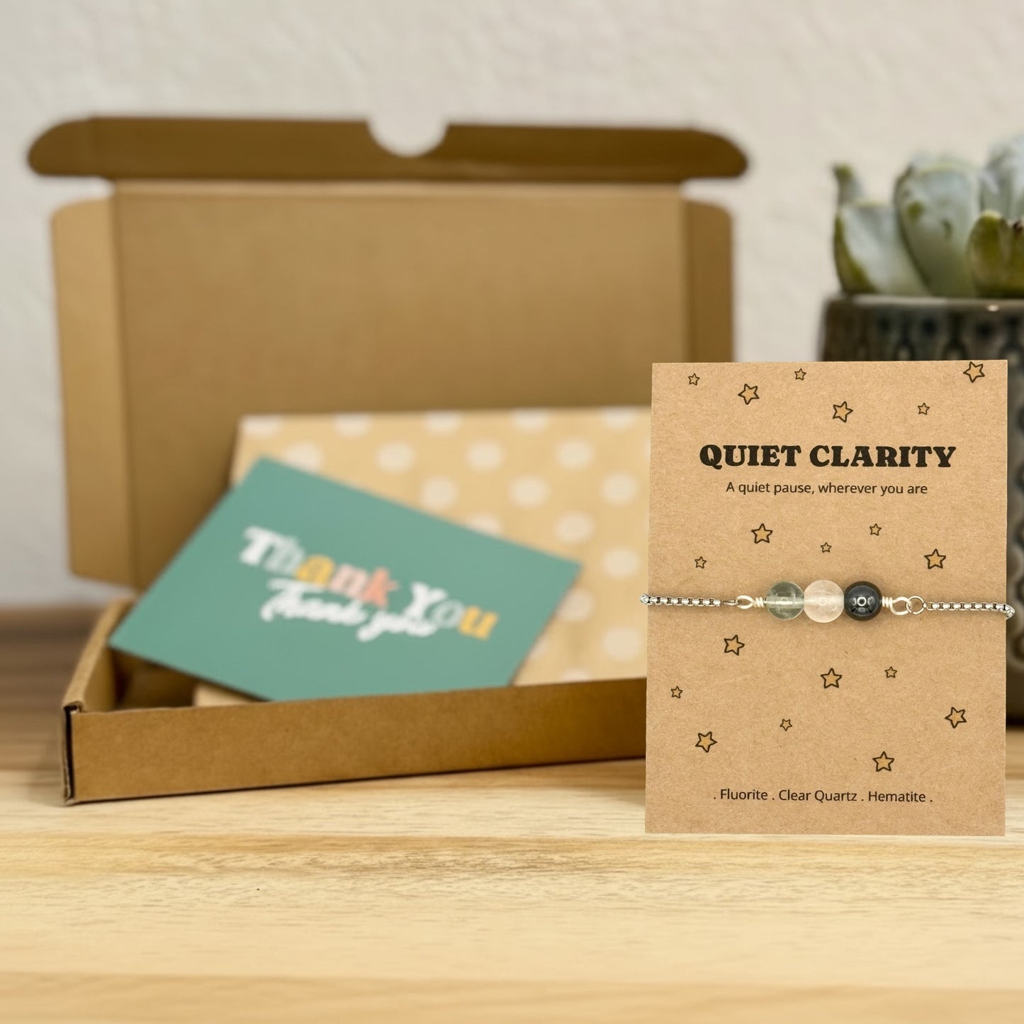 Quiet Clarity Crystal Bracelet – Thinking of You & University Gift