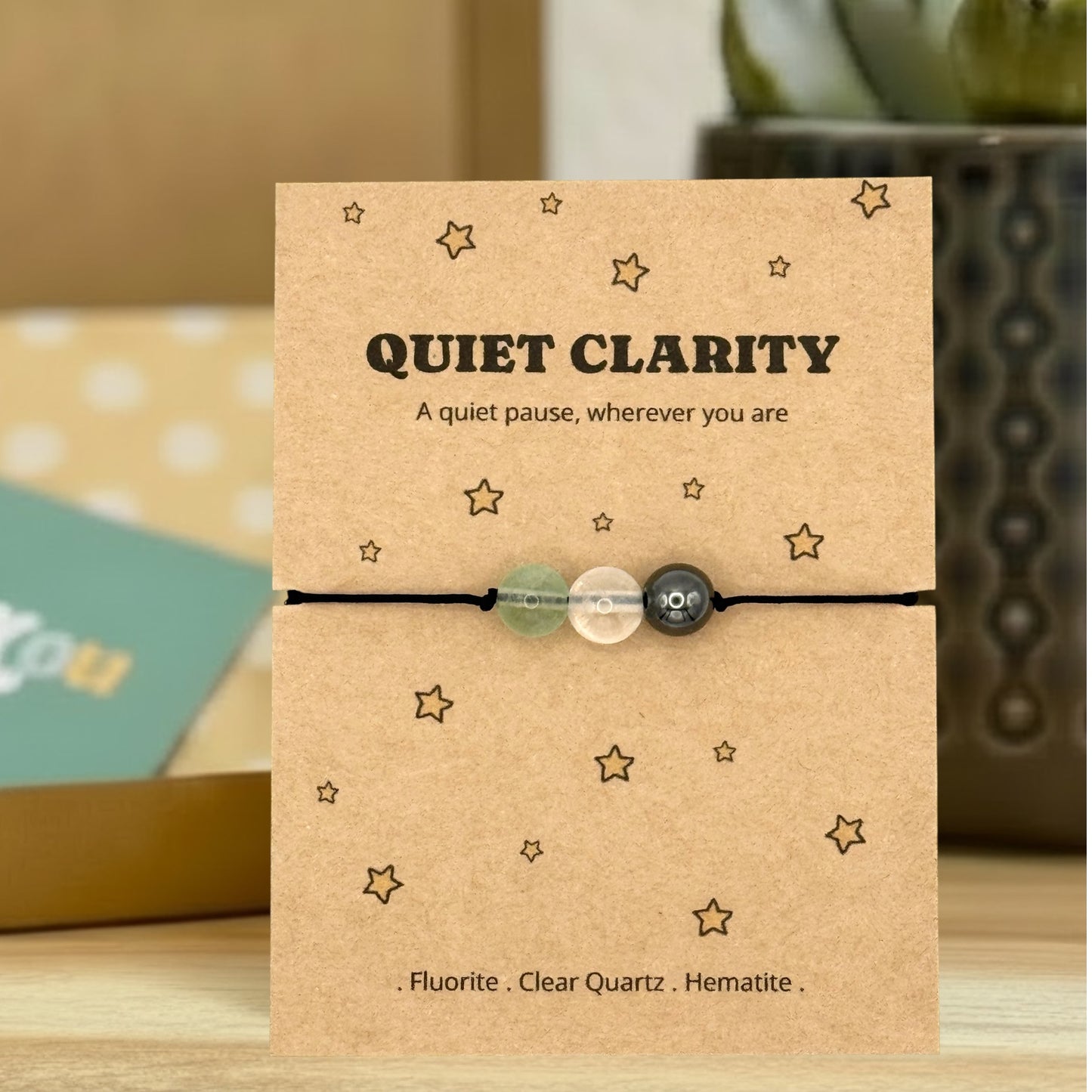 Quiet Clarity Crystal Bracelet – Emotional Support & Thinking of You Gift
