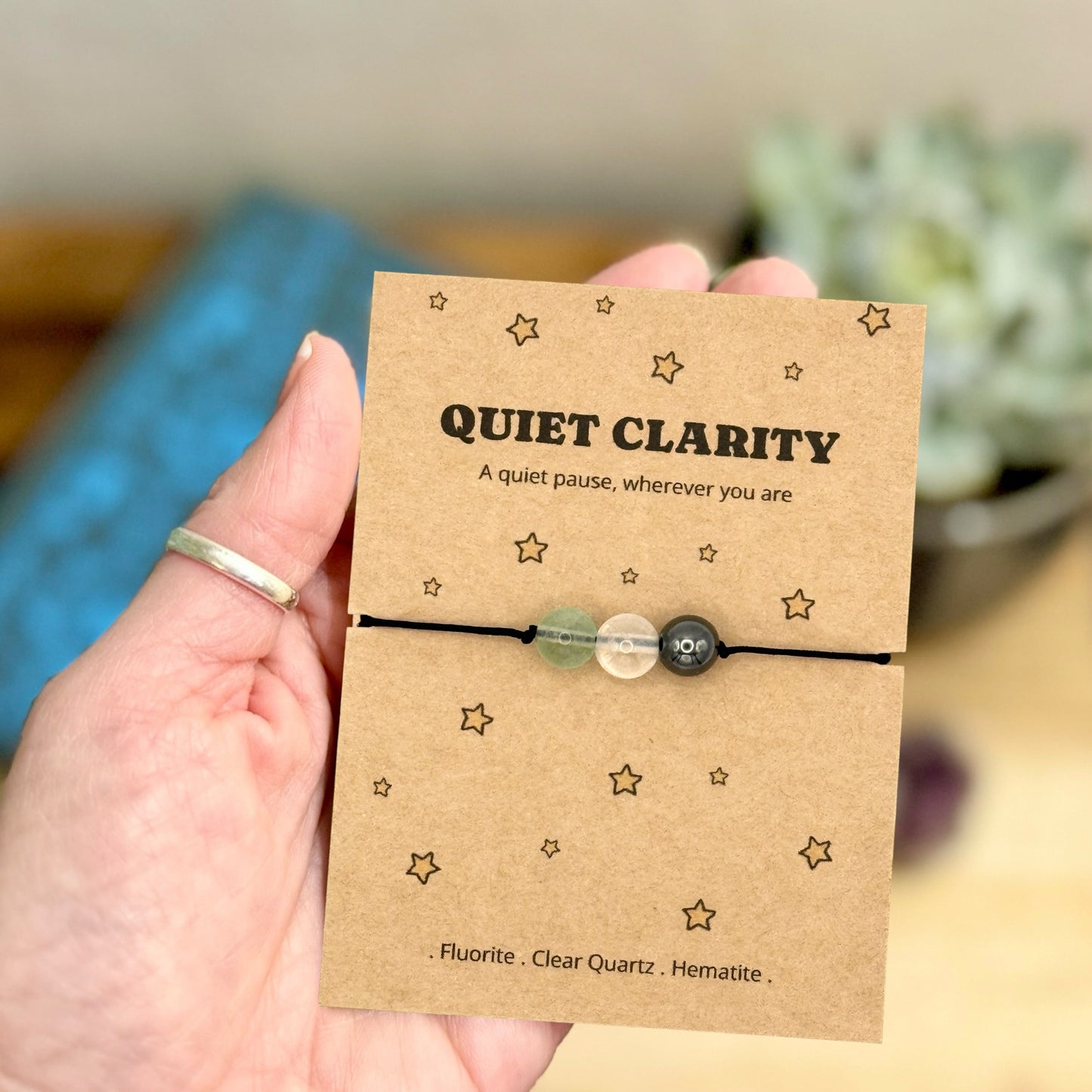 Quiet Clarity Crystal Bracelet – Emotional Support & Thinking of You Gift