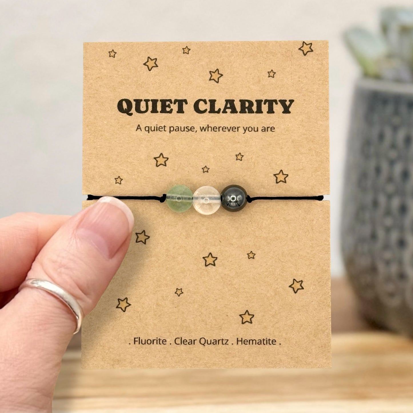 Quiet Clarity Crystal Bracelet – Emotional Support & Thinking of You Gift
