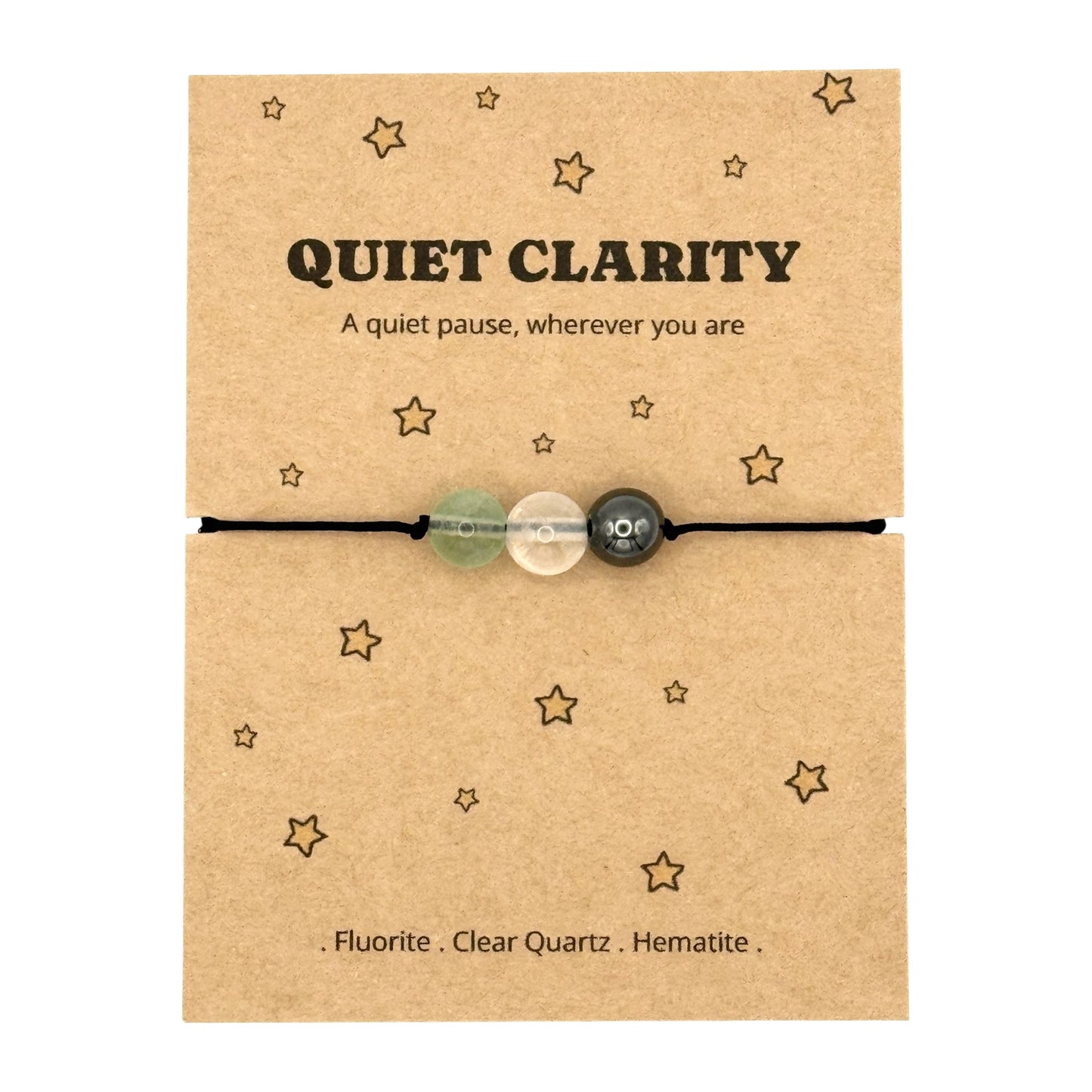 Quiet Clarity Crystal Bracelet – Emotional Support & Thinking of You Gift