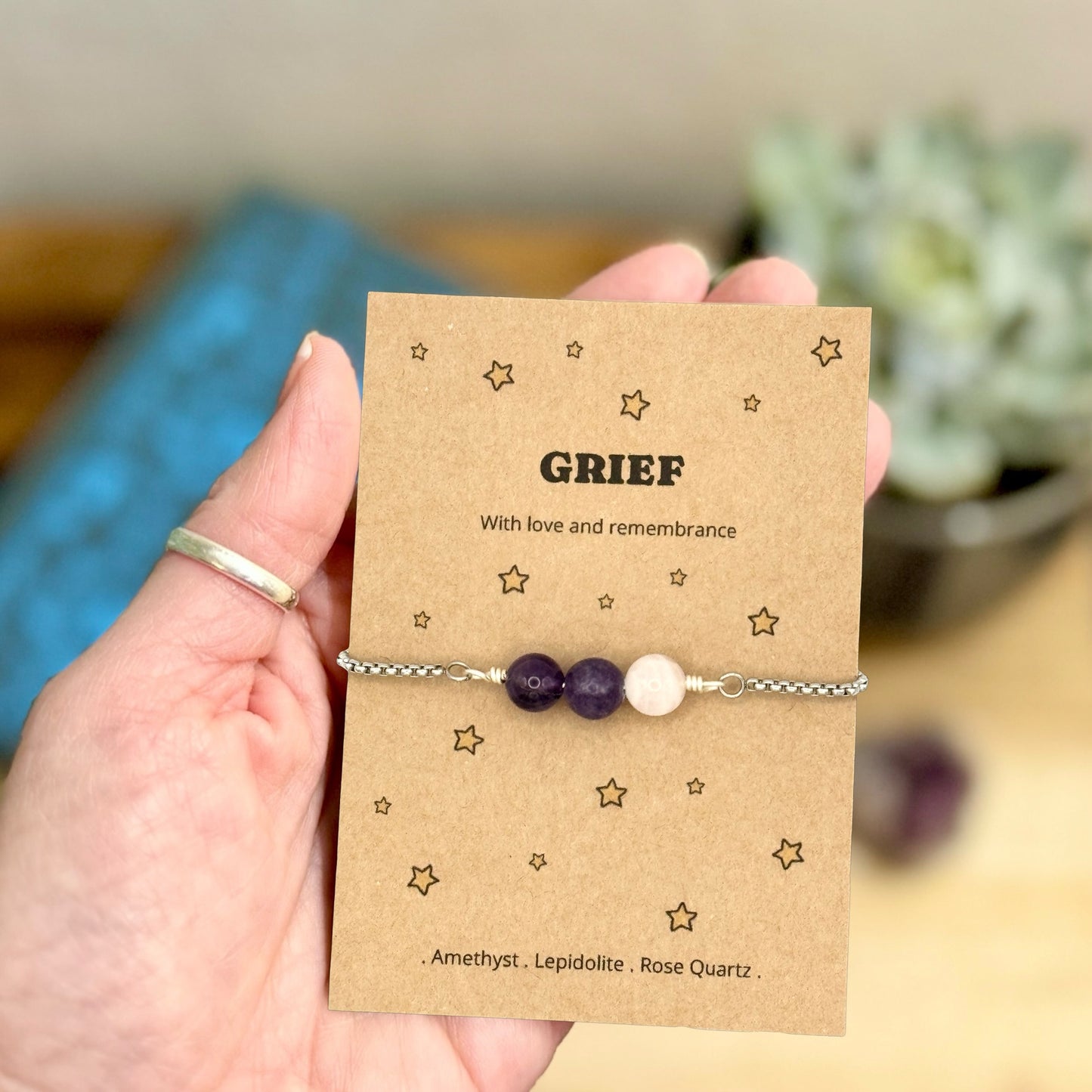 Sympathy Bracelet Gift For Grief, Thinking Of You Gift For Her, Bereavement Letterbox Gift, Remembrance Keepsake, Sorry For Your Loss Gift