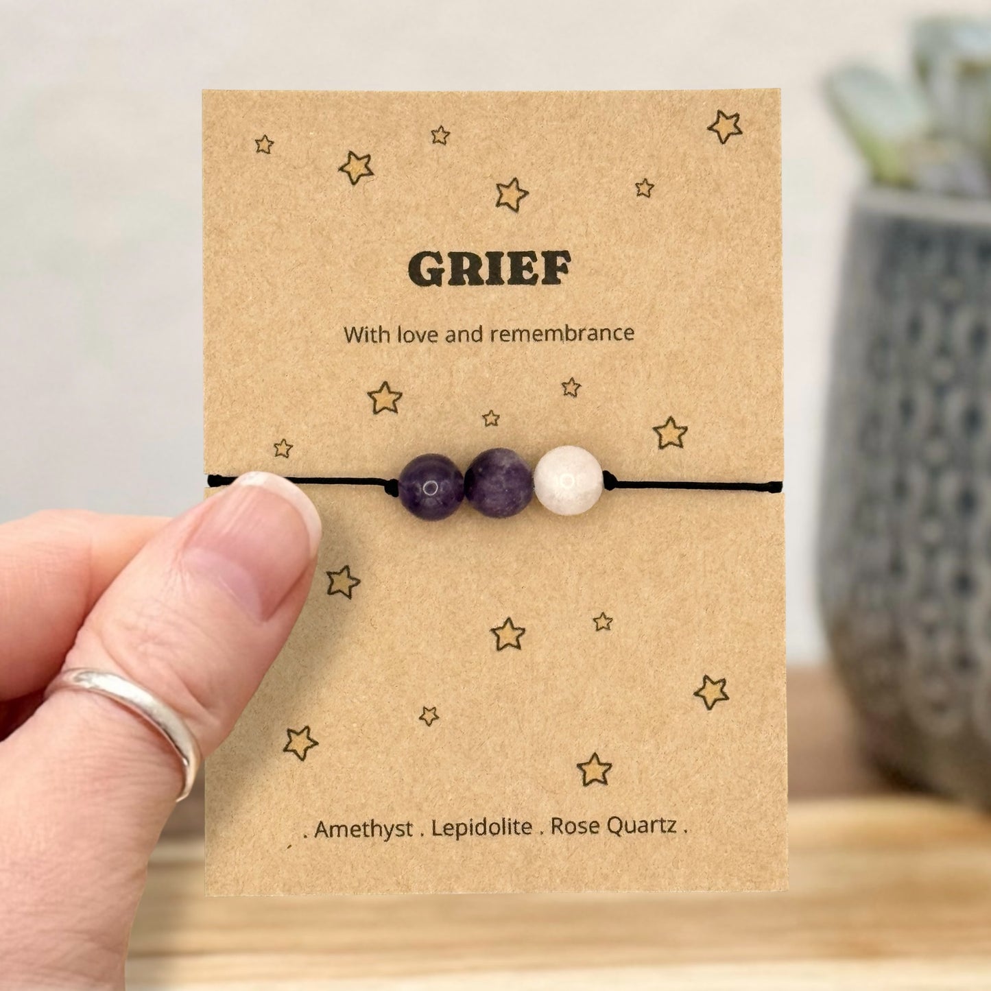 Sympathy Bracelet Gift for Loss, Personalised Memorial Bracelet Anklet, Condolence Letterbox Gift, Remembrance Jewellery